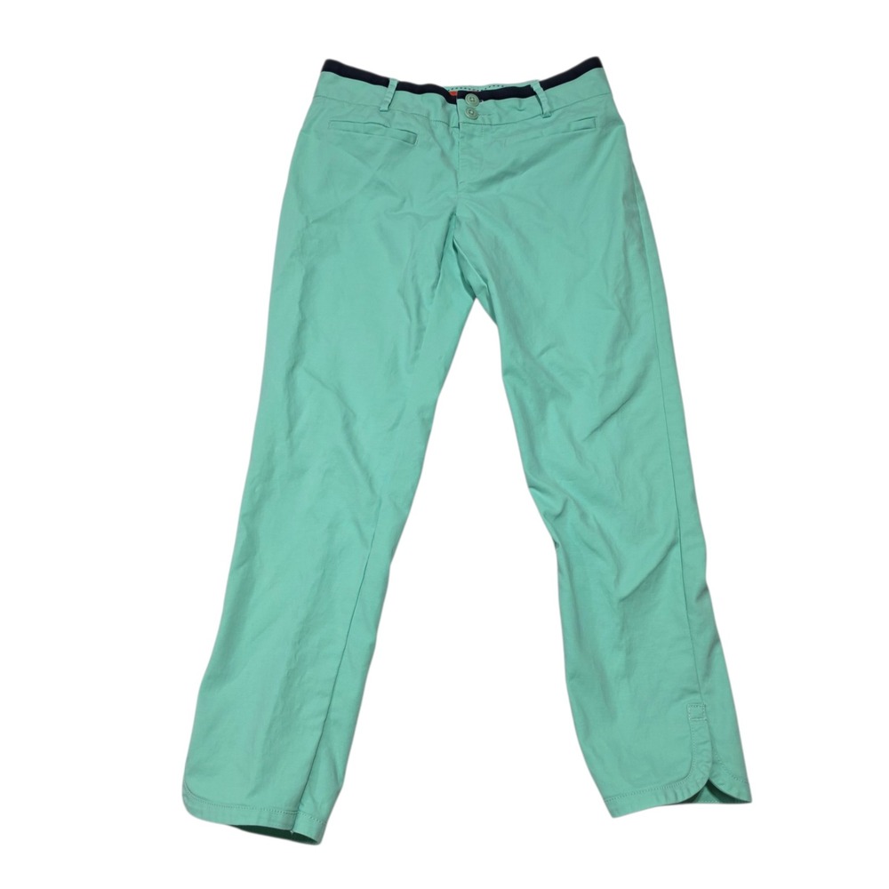 Cartonnier Anthropologie Womens 2 Mint Green Chino‎ Ankle Pants Trousers Stretch